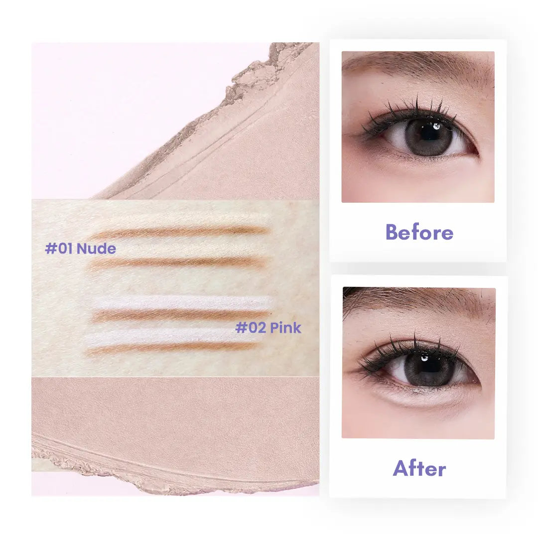 Char Cosmetics Under-Eye Aegyosal Pen - Dual-Tone Cream Formula, Smooth Brush Applicator, Multi-Pack for Daily Flawless Makeup
