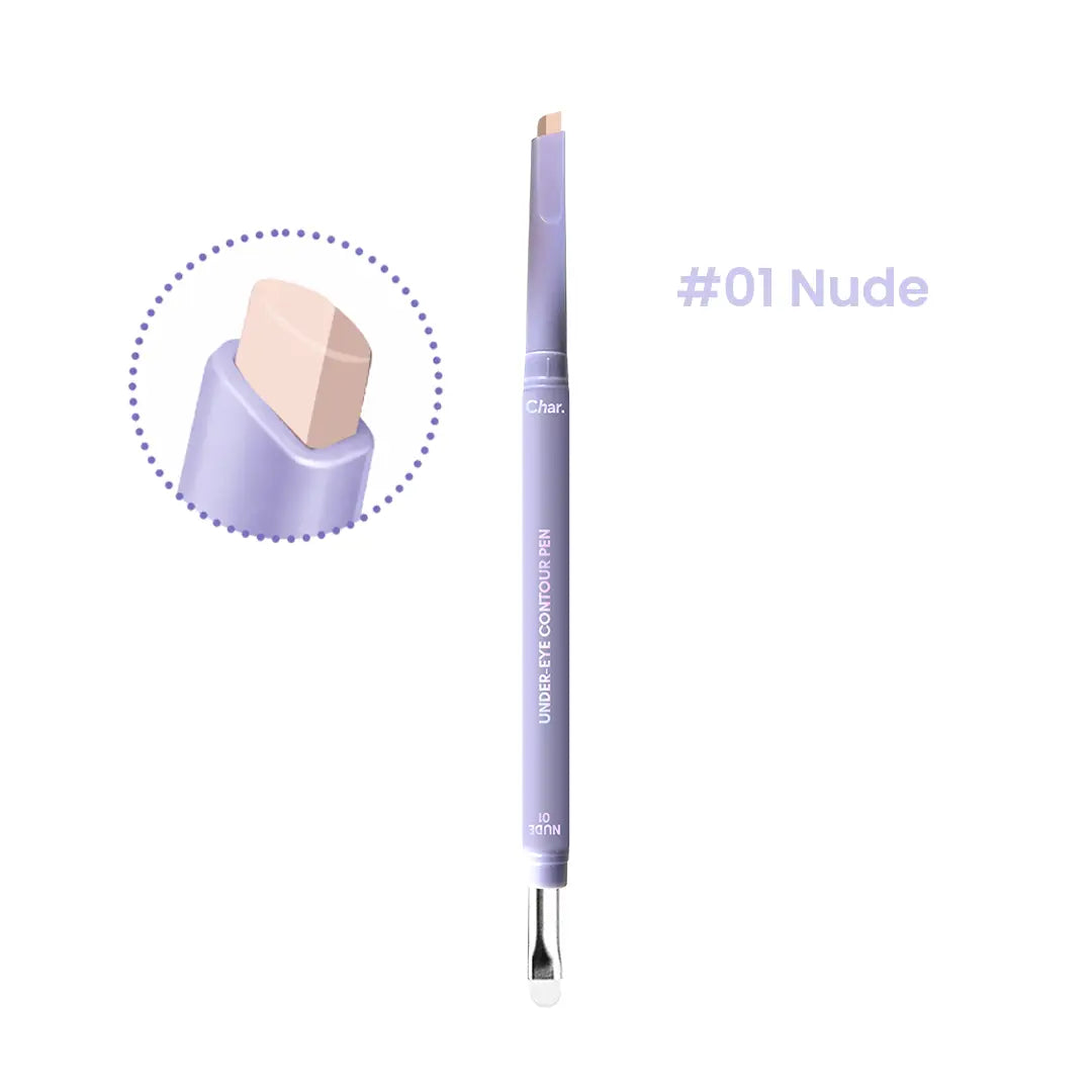 Char Cosmetics Under-Eye Aegyosal Pen - Dual-Tone Cream Formula, Smooth Brush Applicator, Multi-Pack for Daily Flawless Makeup